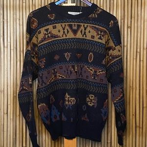 Vintage Wool Patterned Sweater